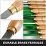 Lathe Chisel 8 Piece Wood Lathe Chisel Cutting Carving HSS Steel Blades Wood Turning Tools Lathe Chisel Set for Storage for Wood Turning Hardwood One Free Chisel Image 6