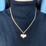 The Affection Heart Necklace  Available for Custom By R'Laith Engraving Image 4