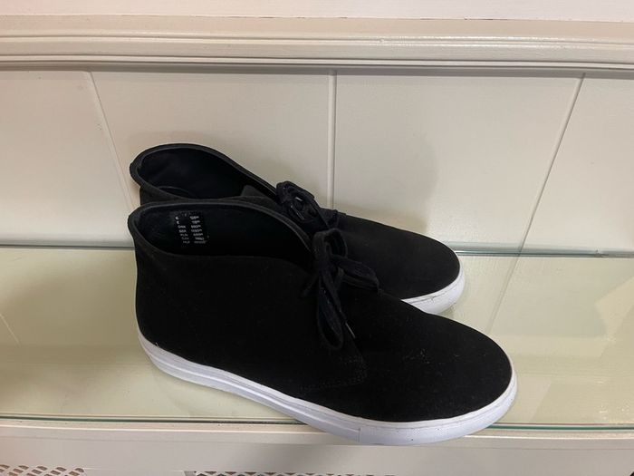 COS. UK -8, EU-42 Suede High-Top Sneakers  HUGO BOSS Lacoste Tommy Hilfiger trainers boots Ecco The North Face
