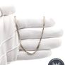 Vintage 925 Sterling Silver Italian Twisted Herringbone Chain Image 6