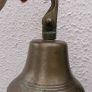 Vintage Brass Captain Ship Bell Maritime Wall Bracket Boat Decor Image 4