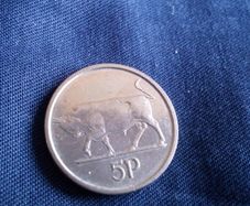 Irish Five Penny Coin 1994.