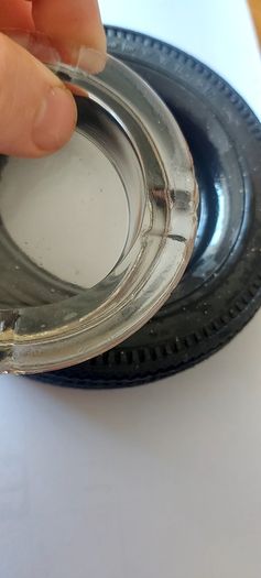 Goodyear tyre glass ashtray,,collectors item,,1960,70s,,hard to come by,,see pictures for condition ,sold as is ,little chip on the rim underneath,,wouldn't notice from top ,sold as seen