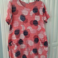 Tunic 30% linen & 70% Cotton New
