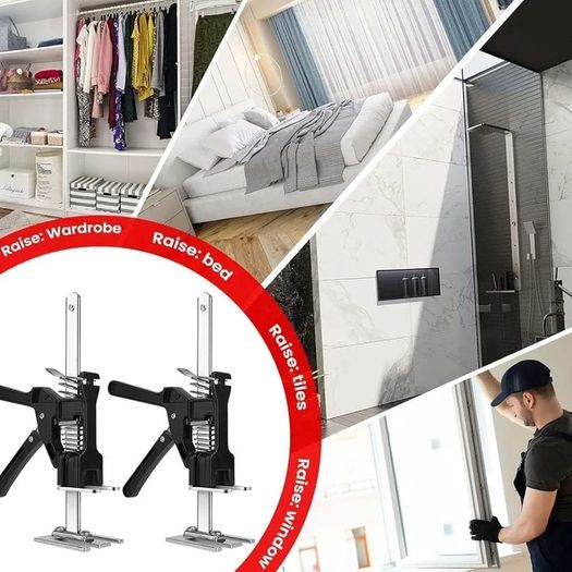 2 Pack Labor Saving Arm Jack, 15inch Hand Lifting Tool Jack, Multi-Function Height Adjustment Lifting Device, Door And Wooden Panel Lifting Cabinet Board Lifter