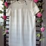 dress ivory short sleeve tunic dress sizev10/12 Image 2