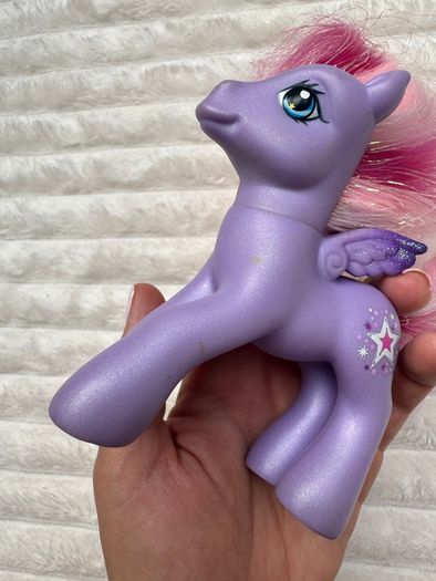 My Little Pony StarSong G3 Tinsel Hair Glitter Wings Brushable With Comb 2007 Used PLease see pictures