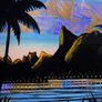 Rare Mid-Century Brazilian Blue Morpho Butterfly Wing Art Image 7