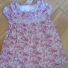 Marks & Spencers Girl's Floral Dress Age 12 to 18 months