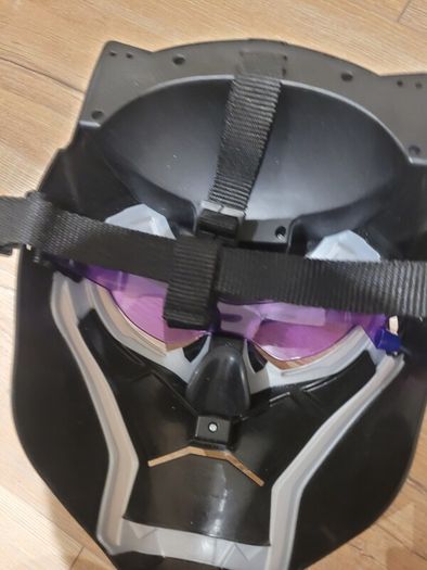 kids black panther ligh up mask