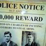 Michael Collins reward poster tin metal sign ( POST COST INCLUDED ) Image 4