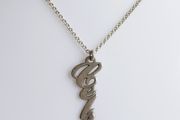 CELINE 925 Sterling Silver Name Necklace