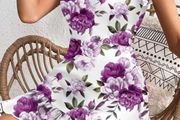 Sexy floral dress for crossdresser