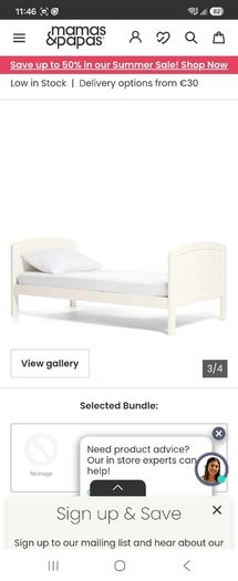 Mamas and Papas Dover Cot Bed
