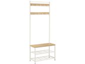 Coat rack with shoe rack