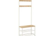 Coat rack with shoe rack