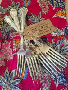 Silver plated 6 forks