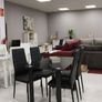 Compact Glass Dining Table Set Seats 4, White Image 2