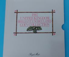 ENGLAND Royal Mint Coin Set 1987 In Uncirculated Condition