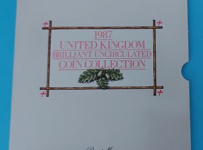 ENGLAND Royal Mint Coin Set 1987 In Uncirculated Condition
