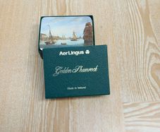 Aer Lingus Golden Shamrock Coasters