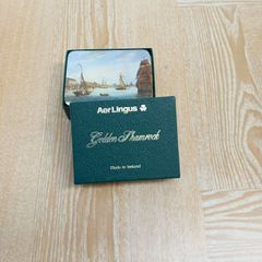 Aer Lingus Golden Shamrock Coasters