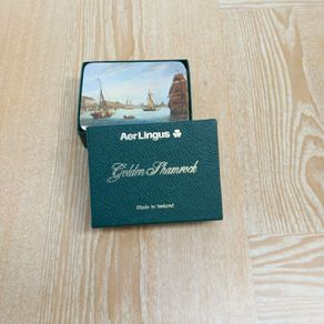 Aer Lingus Golden Shamrock Coasters
