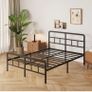 Double Bed Frame with Curved Headboard and Footboard Image 4