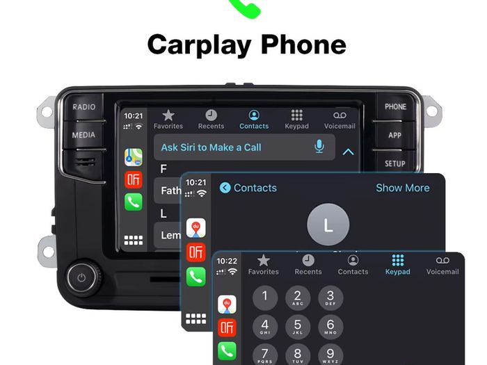 RCD360 Plus 187B MIB Radio RCD360 PRO Android Auto Carplay Maps For Volkswagan VW Golf 5 6 Jetta MK5 MK6 Tiguan CC Polo Passat 6RD035187B RCD330