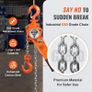 Manual Lever Chain Hoist, 3/4 Ton 748 kg Capacity 1.5m Come Along, G80 Galvanized Carbon Steel with Weston Double-Pawl Brake, Auto Chain Leading & 360 Rotation Hook, for Garage Factory Dock Image 2