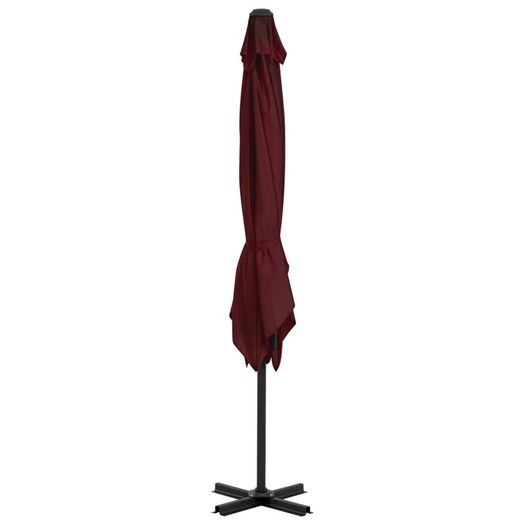 Cantilever Umbrella with Aluminium Pole Bordeaux Red 250x250 cm
