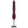 Cantilever Umbrella with Aluminium Pole Bordeaux Red 250x250 cm Image 3