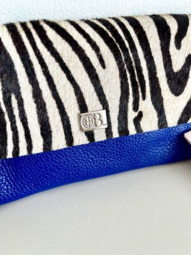 Owen Barry Zebra Malibu purse, new