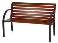 main image for ad Garden bench wooden and steel FREE DELIVERY