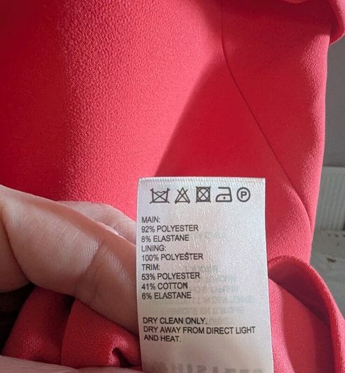 Whistles pink salmon mid dress