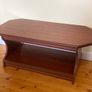 Contemporary Dark Wood Coffee Table with Storage Shelf | Great Condition Image 3