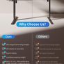 Electric Standing Desk For Gaming 100 x 60 cm Heigh Adjustable Stand up Image 2