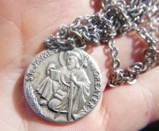 Vintage Saint James The Greater Pendant With Chain