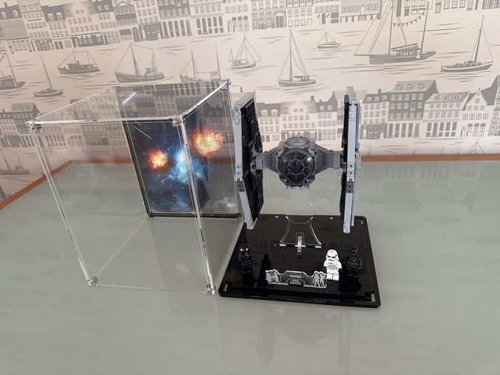 Lego Star Wars Imperial Tie Fighter in Wicked Brick Display Case