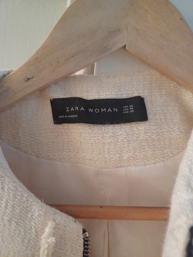 Zara cream coat