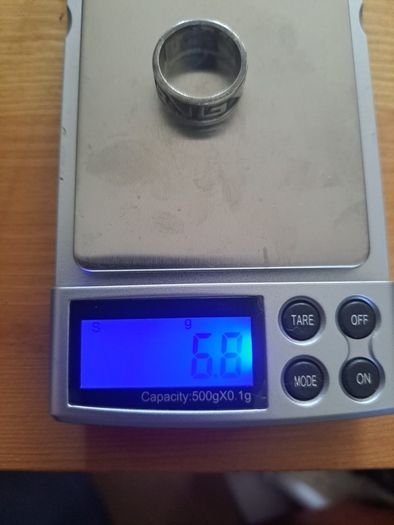mans silver ring
