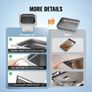 6 Pack Hotel Pans, 1/6 Size Anti-Jam Steam Pan, 0.8mm Thick Stainless Steel Restaurant Steam Table Pan, 6-Inch Deep Commercial Table Pan, Catering Storage Food Pan, for Industrial & Scientific Image 2