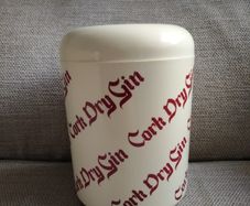 Vintage Neat Size Cork Dry Gin Pub Ice Bucket