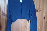 Shrug Navy interwoven with shimmering blue