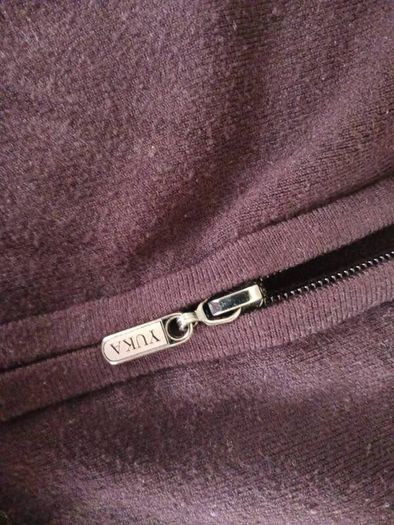 Yuka Dark Brown Cardigan with  Metal Eyelet Detail    Size 14