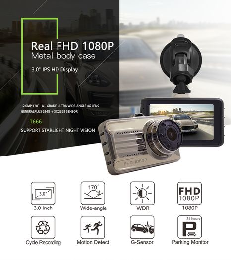 Brand New New HD Car Camera Recorder 1080P M