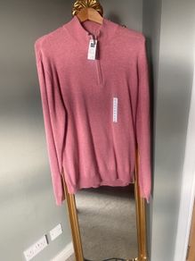 1/4 Zip  Dunnes Pink Cotton