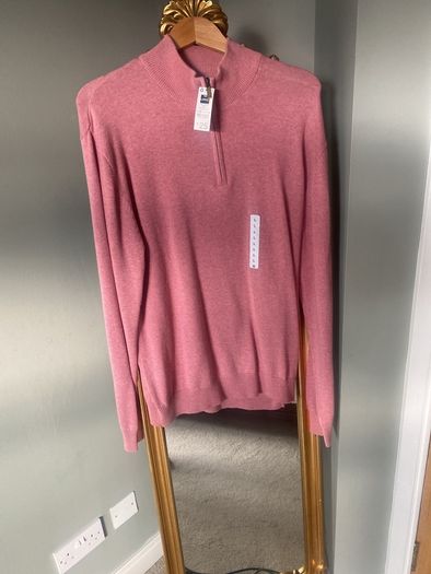 1/4 Zip  Dunnes Pink Cotton