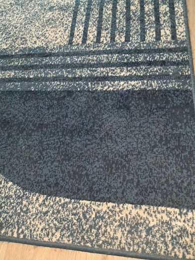 navy/ cream large rug 160x 230