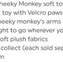 Cheeky Monkey Teddy plush (DC) Image 4